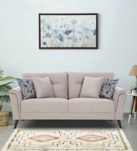 Dorset Fabric 3 Seater Sofa in Cloud Colour