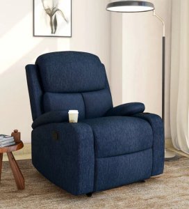 Avalon Fabric Manual 1 Seater Recliner In Grey Colour