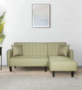 Serena Fabric LHS Sectional Sofa in Beige Colour