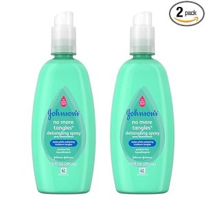 Johnson's No More Tangles Spray Detangler, 10 Ounce (Pack of 2)