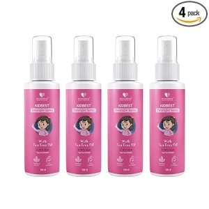 HealthBest Kidbest Detangler Spray for 3-13 Years Girls | Each 100ml (Pack of 4)
