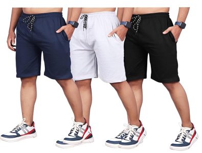 OGREA Men's Cotton Shorts with One Side Zipper Pocket with Thick Fabric for Long Durability...