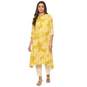 BIBA Women Printed Straight Kurta