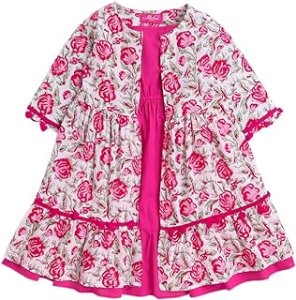 Hopscotch Girls Midi Length Casual Dresses