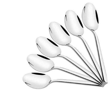 ikis - Stainless Steel Medium Dinner/Table Spoon Set - Set Of 6,L-35 Millimeters