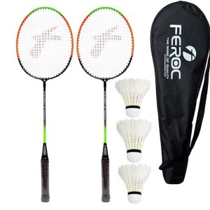 FEROC 2 Pieces Aluminium Badminton Racket