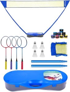 Portable Badminton Net Set,Folding Volleyball Badminton Net