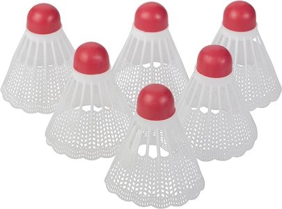 Triumph Replacement Badminton Shuttlecocks (6-Pack, White)