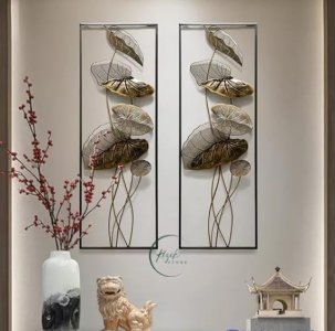 RIZIK STORE Metal Abstract Figures Handcrafted Wall Sculpture Wall Art Multicolor For Home Decoration, Living Room